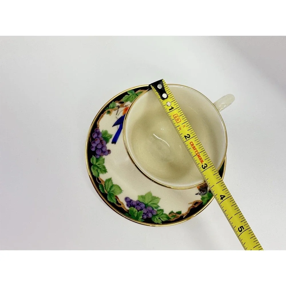 Lenox Birds of America Blue Bird Cup Saucer Gold Trim USA Vintage 1990s